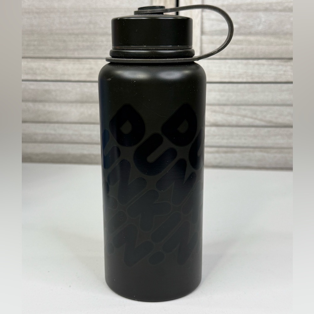 DUNKIN DONUTS 32oz. Stainless Steel Water Bottle Black on Black